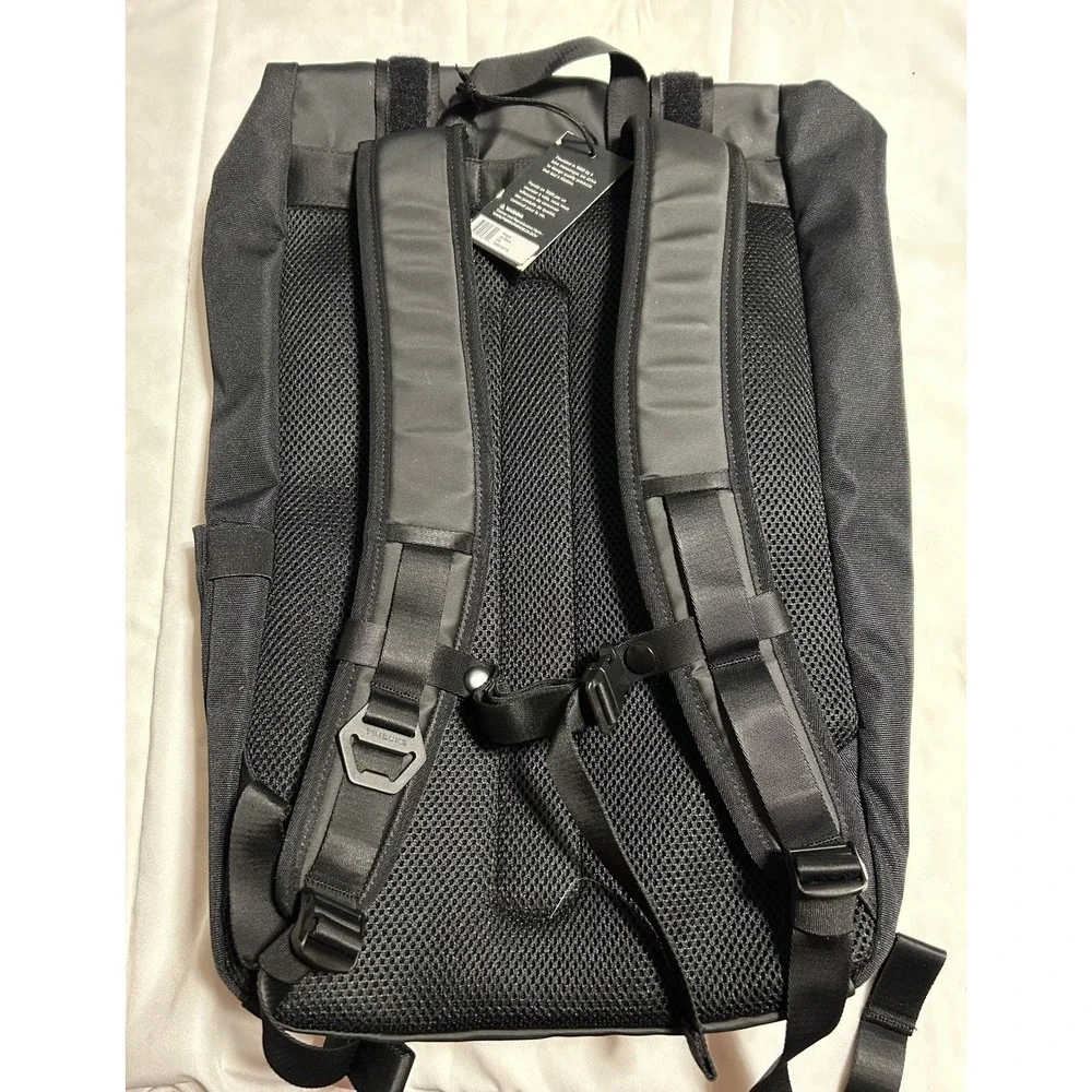 Timbuk2 Rogue Cargo Backpack Os Jet Black Logo Commuter Azure Bag NWT